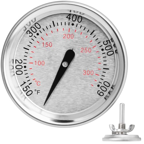 DELSbbq 60540/7581 Grill Thermometer for Weber Spirit I&II 200/300 Q Series Charcoal Grills,Replacement Parts for 22" Kettles Q120/220/300/320 Spirit E/S 210 220 330,Accurate BBQ Temperature Gauge,1-13/16"Dia - Image 1