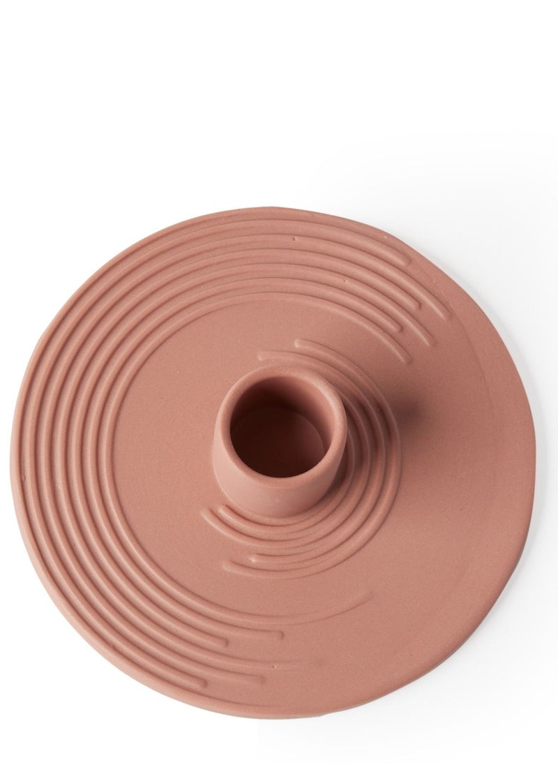 Prickly Pear Athena' Candlestick Holder, Terracotta  - Image 2