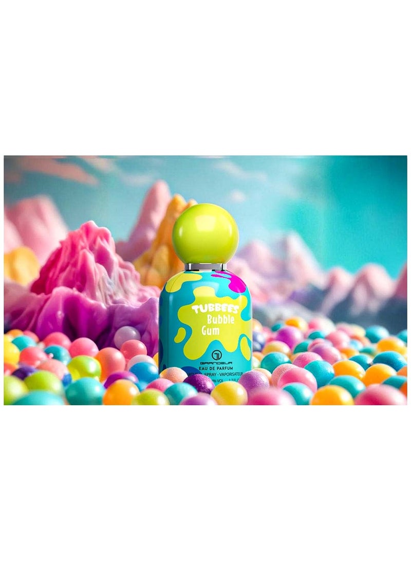 Grandeur Tubbees Perfume 50ML - Bubble Gum  Unisex Kid-Friendly Gourmand-Inspired Fragrance - Image 4