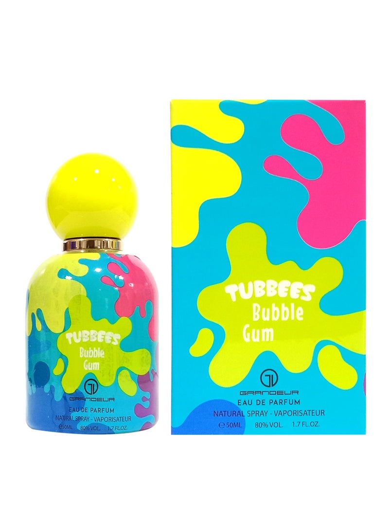 Grandeur Tubbees Perfume 50ML - Bubble Gum  Unisex Kid-Friendly Gourmand-Inspired Fragrance - Image 1
