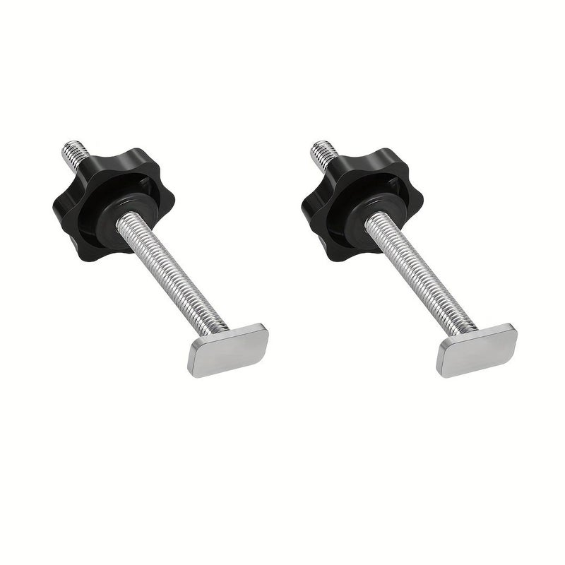 8Pcs M8 T Screws 100mm Long with Plum Blossom Copper Nuts for Woodworking Slide Rails - Image 5