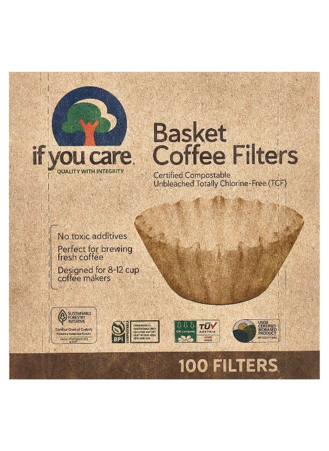 If you care If You Care, Basket Coffee Filters, 100 Filters  - Image 1
