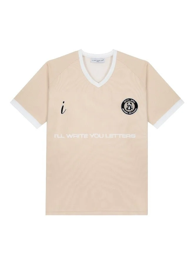 I'll Write You Letters Gold Baller V neck in Gold  | Best Price UAE