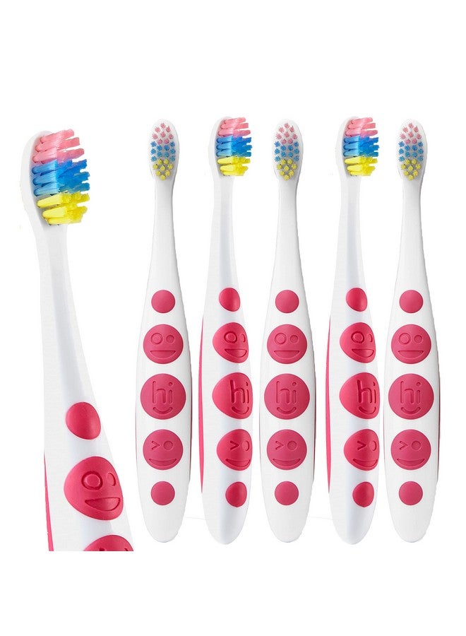 hello Unicorn Baby and Toddler Soft Toothbrush for All Ages, BPA Free, Easy to Grip Handle, 6 Count - Image 1