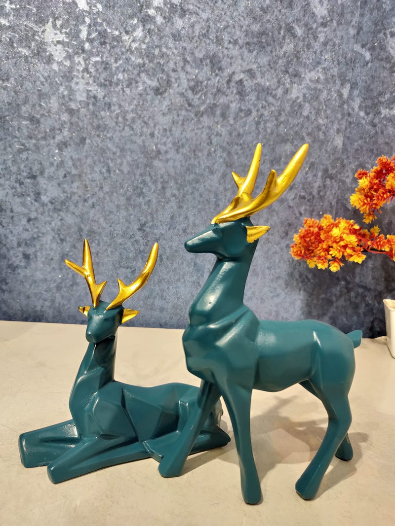 zart Deer Home Decor showpiece (Dark Green) - Image 2