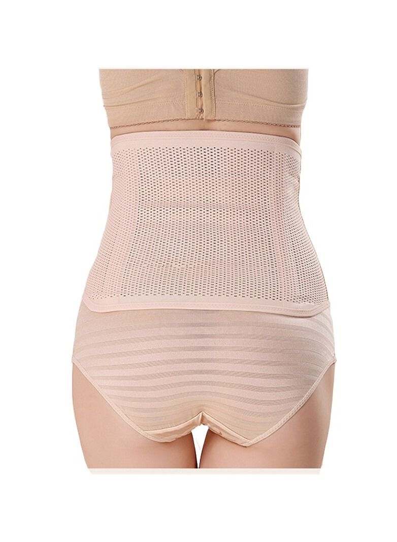 Generic Glamout Postpartum/Post Pregnancy Heal Abdominal Waist Training Belt Tummy Tuck Belt Control Slimming Body Corset Body Corset, Free Size, Beige  - Image 5