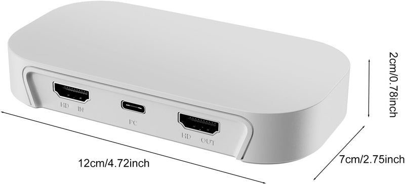 كارت التقاط 4K60 HDR، جهاز التقاط ألعاب بدقة HD 2.0 مع منفذ USB 3.2 Gen1 Type-C، يدعم تمرير HDR10 وVRR - زمن انتقال منخفض، تشغيل فوري للبث والتسجيل - Image 3