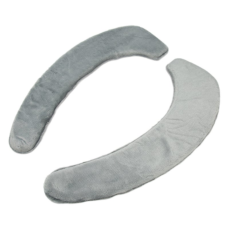 2 Pcs Toilet Warmer Cover Soft Comfortable Warm Washable Self Adhesive Flannel Toilet Seats Cover Cushion Grey - Image 5