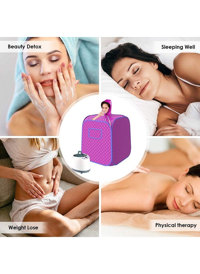 HTC - Portable Steam Sauna Spa With Foot Massage And Chair - Image 1