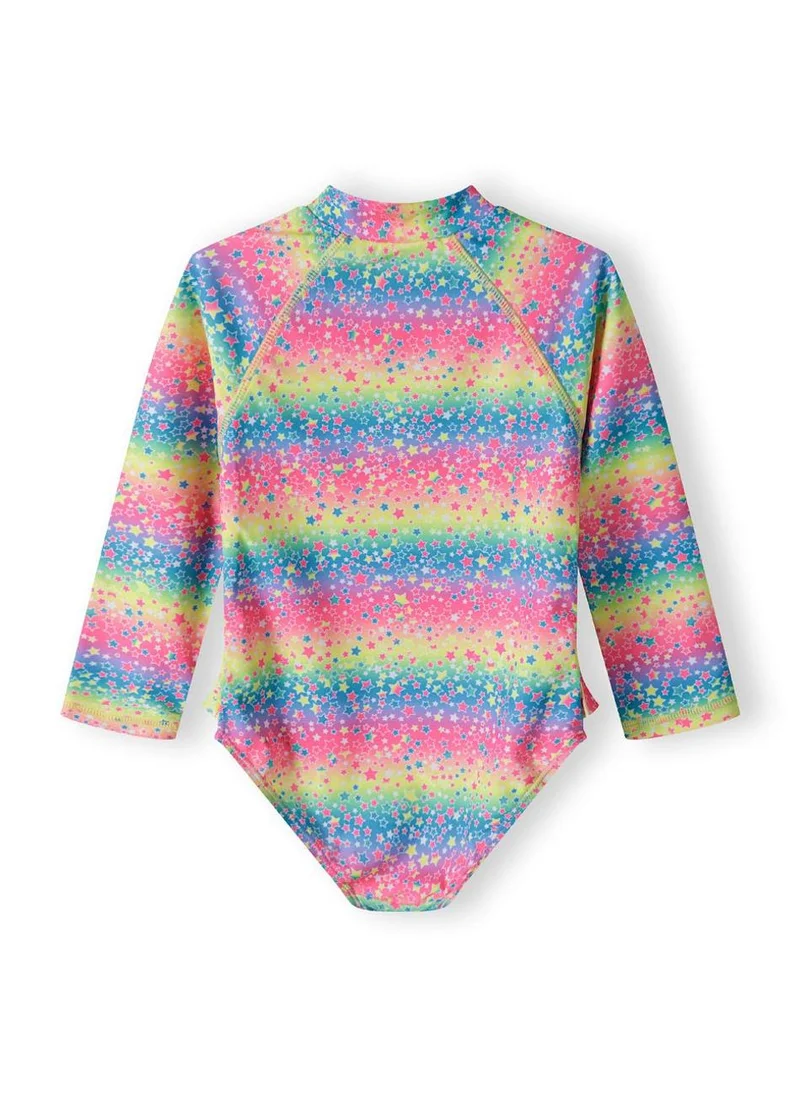 MINOTI Kids Girls Long Sleeve Rash Bodysuit