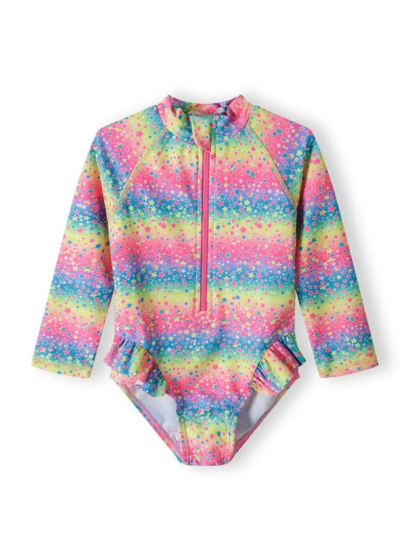 MINOTI Kids Girls Long Sleeve Rash Bodysuit