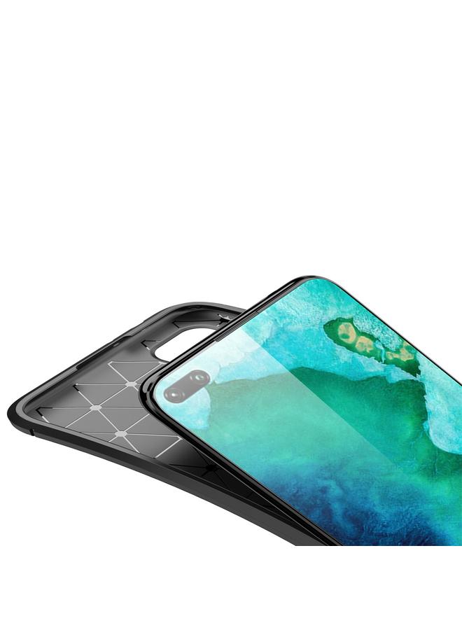 اس-توب جراب لهاتف Huawei Honor V30 / V30 Pro Beetle Series مصنوع من ألياف الكربون ومقاوم للصدمات من مادة TPU - Image 4