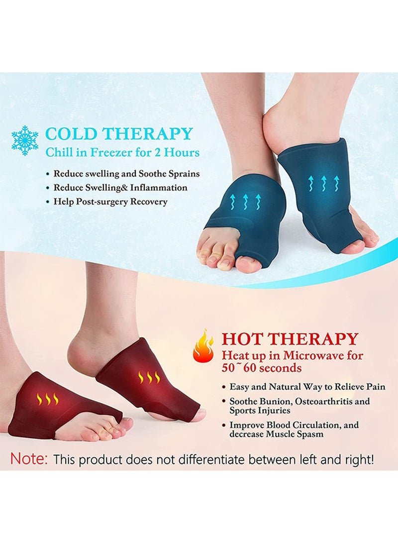 Arabest Foot Toe Ice Pack Wearable Hot Cold Treatment Multifunctional Gel Thumb Wrist Ice Pack for Swelling Soreness Bunion  - Image 2