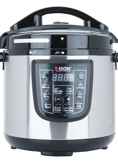 Edison Pro Electric Pressure Cooker with Granite Bowl, 6 Liter, 1000 Watt