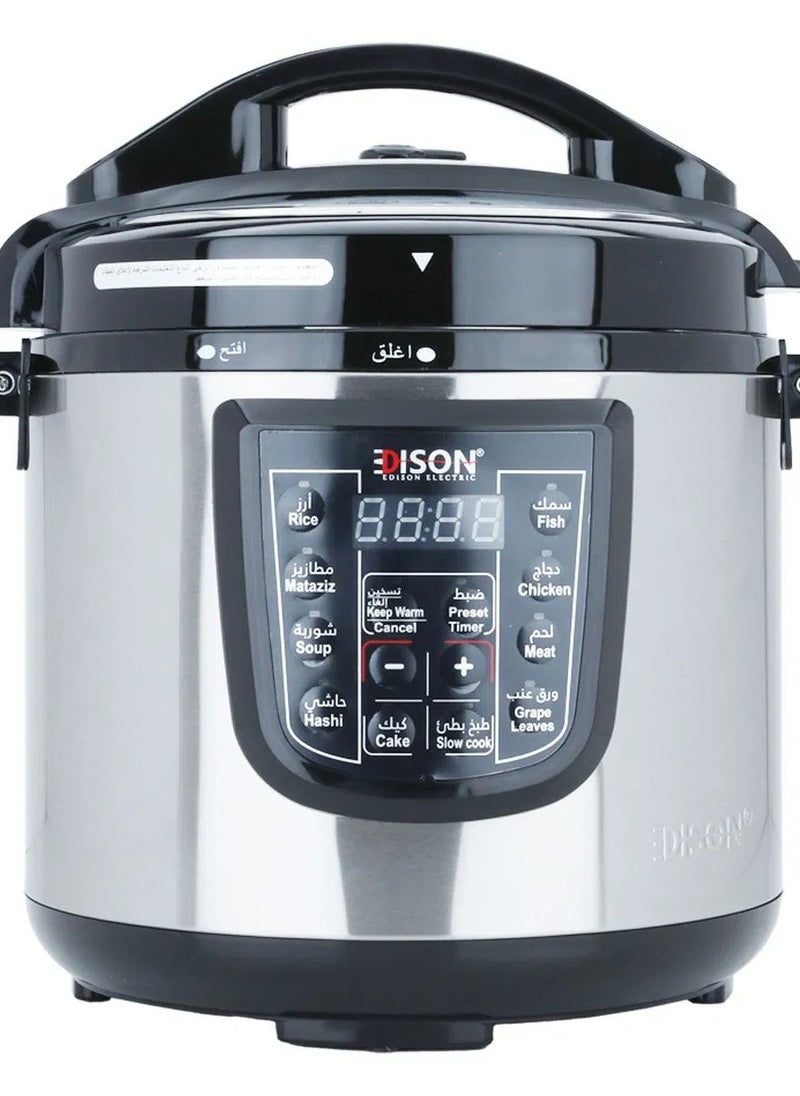 Edison Pro Electric Pressure Cooker with Granite Bowl, 6 Liter, 1000 Watt
