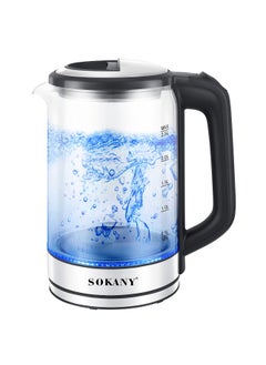 sokany Electric Kettle,2.5L High-Capacity, 1500W Fast Boil, 360° Rotating Base & Easy-Clean Design,SK-09013 