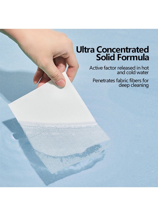 APPTRIN Laundry Detergent Sheets,Fresh Scent Travel Laundry Sheets Washing Sheets for Home Dorm Travel 30 Sheets / 60 Loads - Image 3