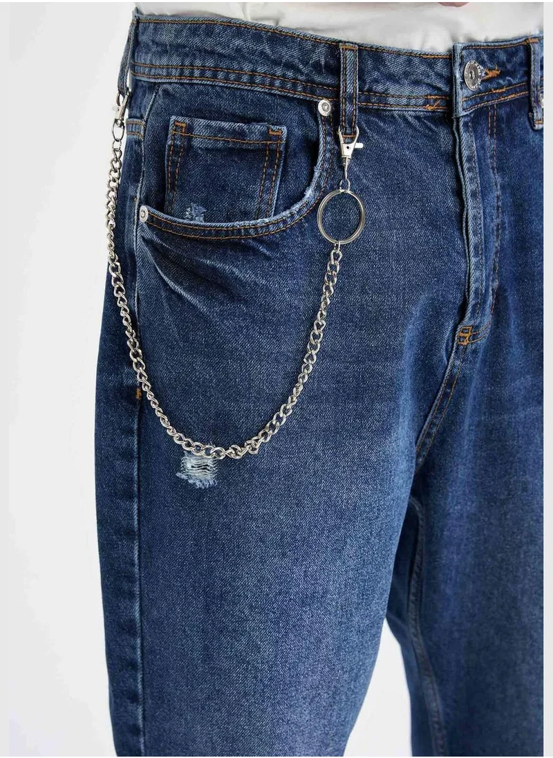 DeFacto Loose Fit Distressed Jean Trousers