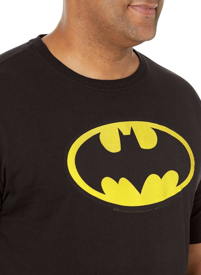 DC Comics Men's Batman Basic Logo Black T-Shirt, Black, M - Image 3