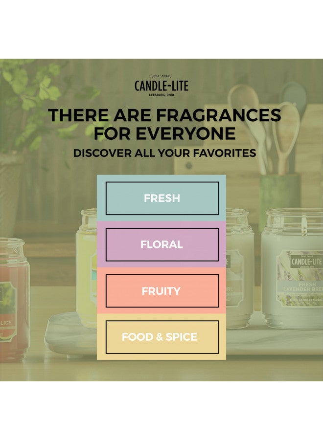 Candle-lite Scented Candles, Fresh Lavender Breeze Fragrance, One 18 oz. Single-Wick Aromatherapy Candle with 110 Hours of Burn Time, Light Purple Color - Image 3