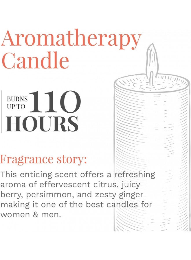 Candle-lite Scented Candles, Fresh Lavender Breeze Fragrance, One 18 oz. Single-Wick Aromatherapy Candle with 110 Hours of Burn Time, Light Purple Color - Image 1