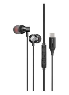 Generic Earphones with USB-C Connector, Ergonomic In-Ear USB-C HD Wired Earbuds with Microphone, Call Function, Anti-Tangle Wire, In-Line Volume Control for iPhone 15, iPad, Galaxy S23, SILKEN-C.BLACK  - Image 1