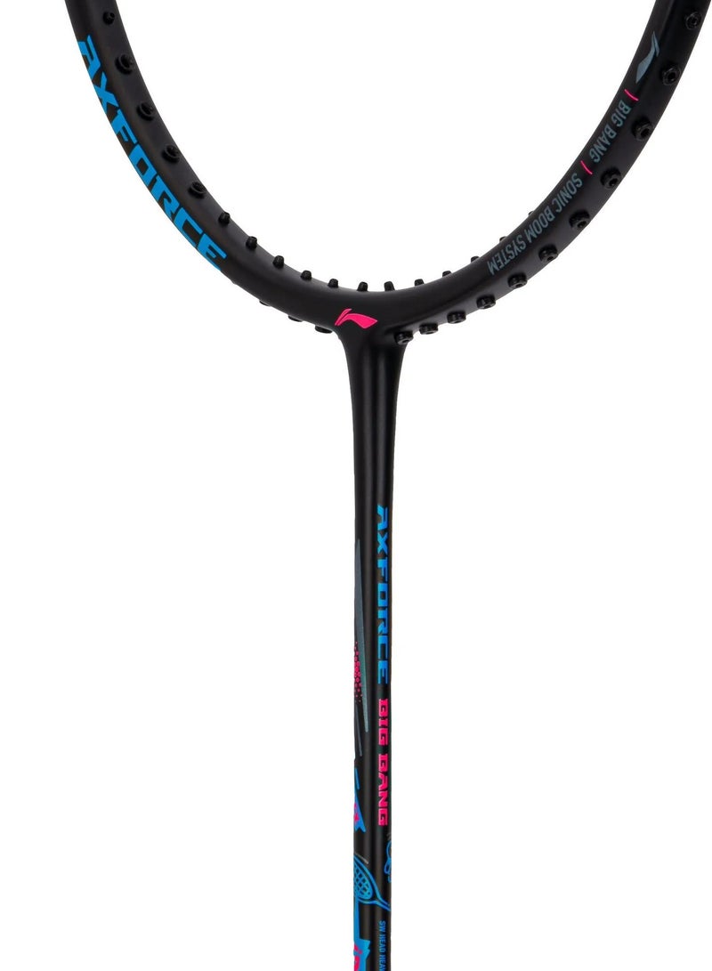 ليننغ Axforce Bigbang 5U، مضرب الريشة الطائرة، بدون خيوط، أسود - Image 3