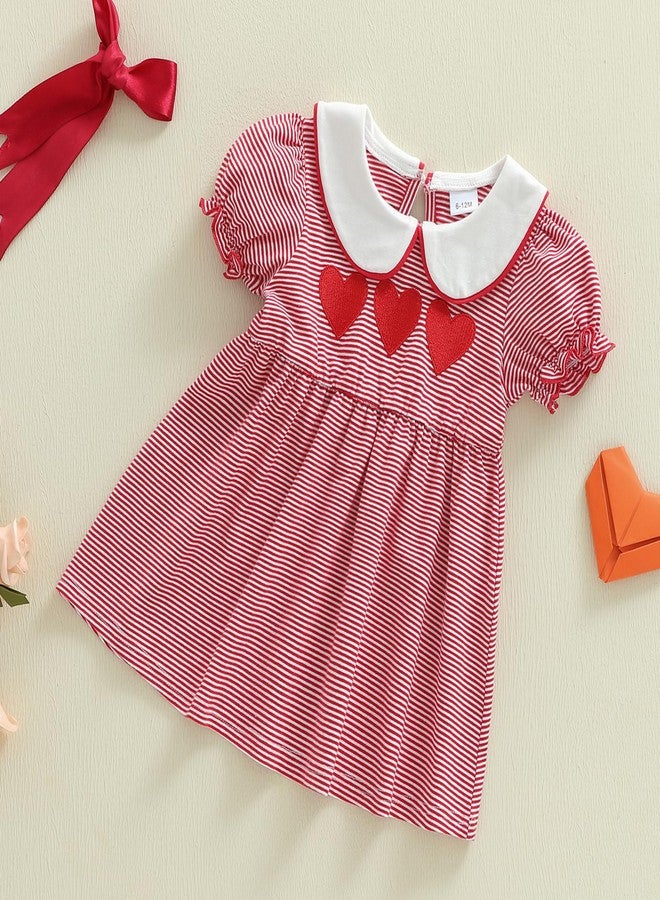 Mieeyali Church Easter Dresses for Toddler Girls Easter Dress Jesus Loves Me Smocked Baby Girl Clothes Baptism Outfit, Red Valentine P, 2-3 Years - Image 4