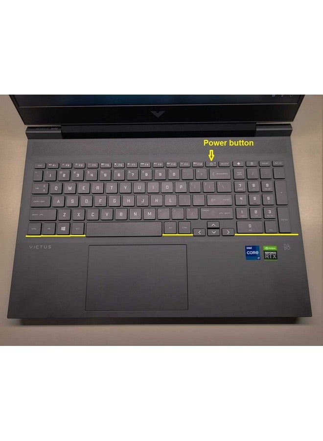 RAYA Silicone Keyboard Cover Protector for HP Victus 15 【 15-FA 15-FB Series 】 (15.6 inch)  HP Victus 16 (16.1 inch) Gaming Laptops (Silicone Clear) - Image 2