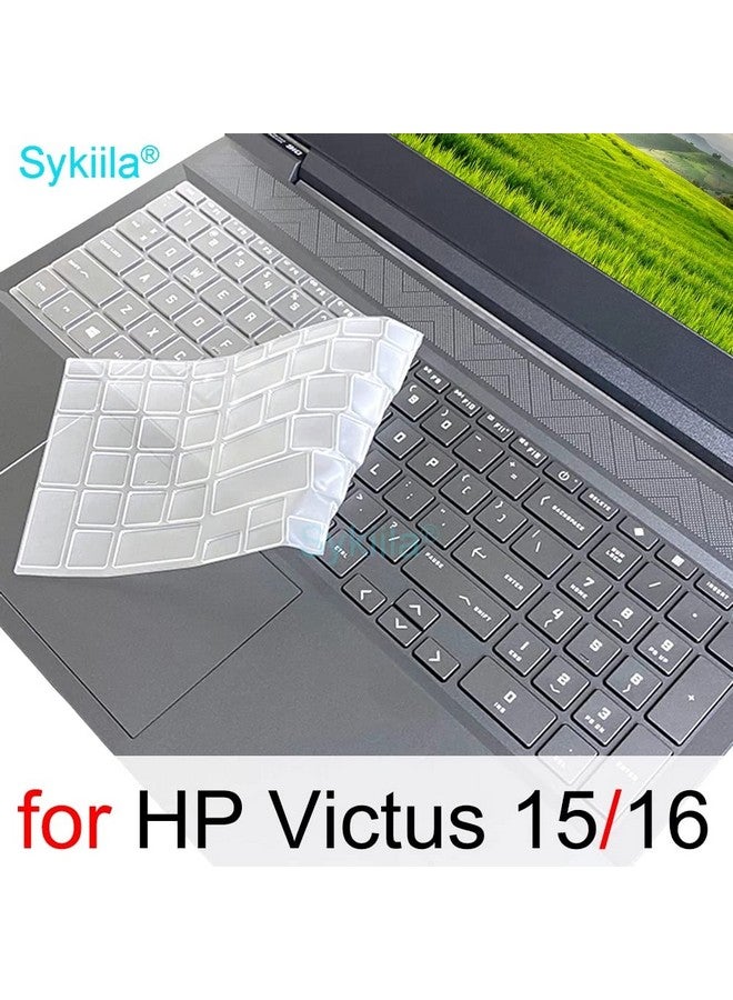 RAYA Silicone Keyboard Cover Protector for HP Victus 15 【 15-FA 15-FB Series 】 (15.6 inch)  HP Victus 16 (16.1 inch) Gaming Laptops (Silicone Clear) - Image 5