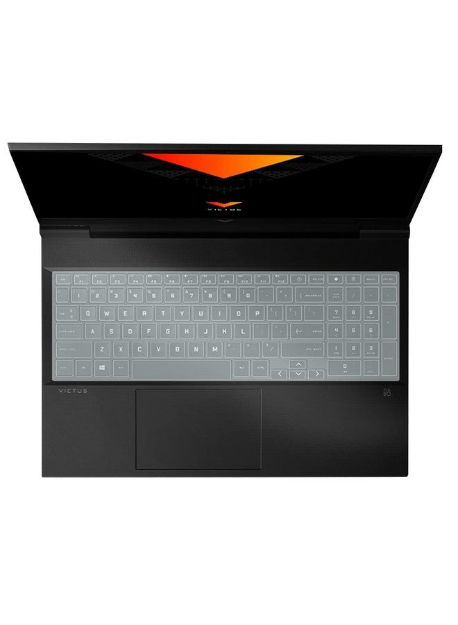 RAYA Silicone Keyboard Cover Protector for HP Victus 15 【 15-FA 15-FB Series 】 (15.6 inch)  HP Victus 16 (16.1 inch) Gaming Laptops (Silicone Clear) - Image 4