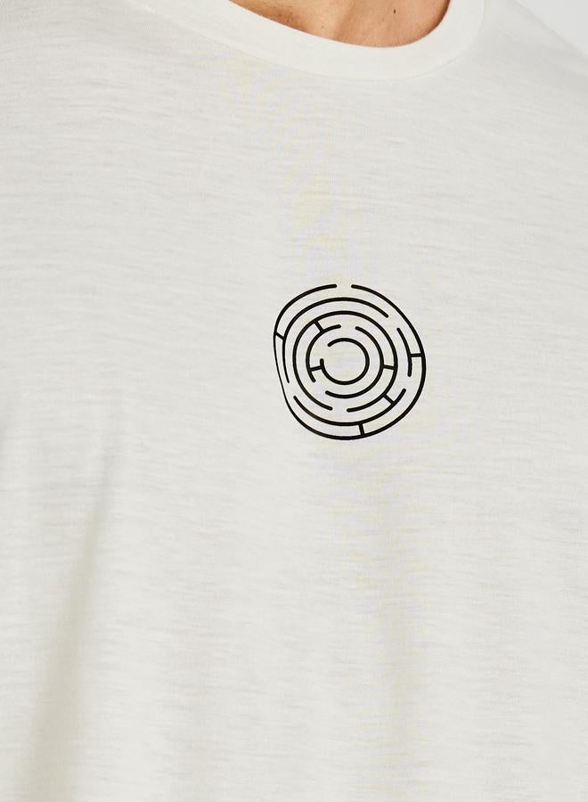 Styli Minimal Print T-Shirt and Shorts Pyjama Set - Image 3