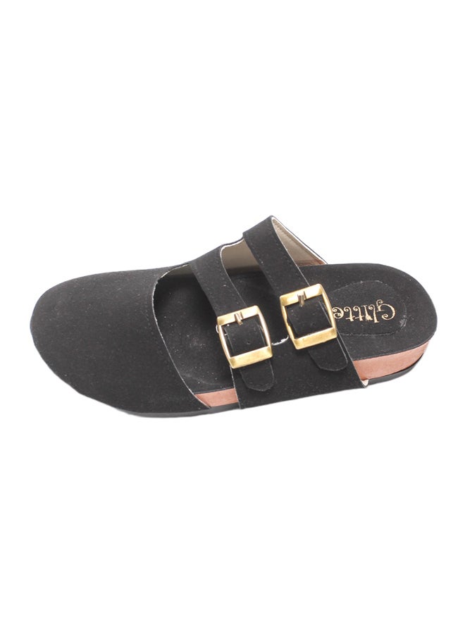 Glitter Winter Suede Clogs - Image 1