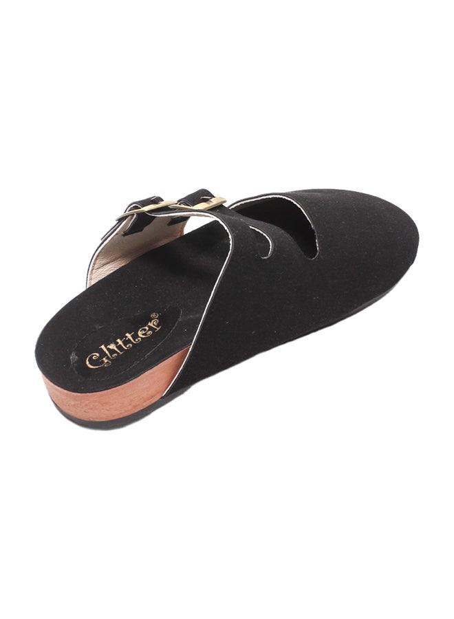 Glitter Winter Suede Clogs - Image 3