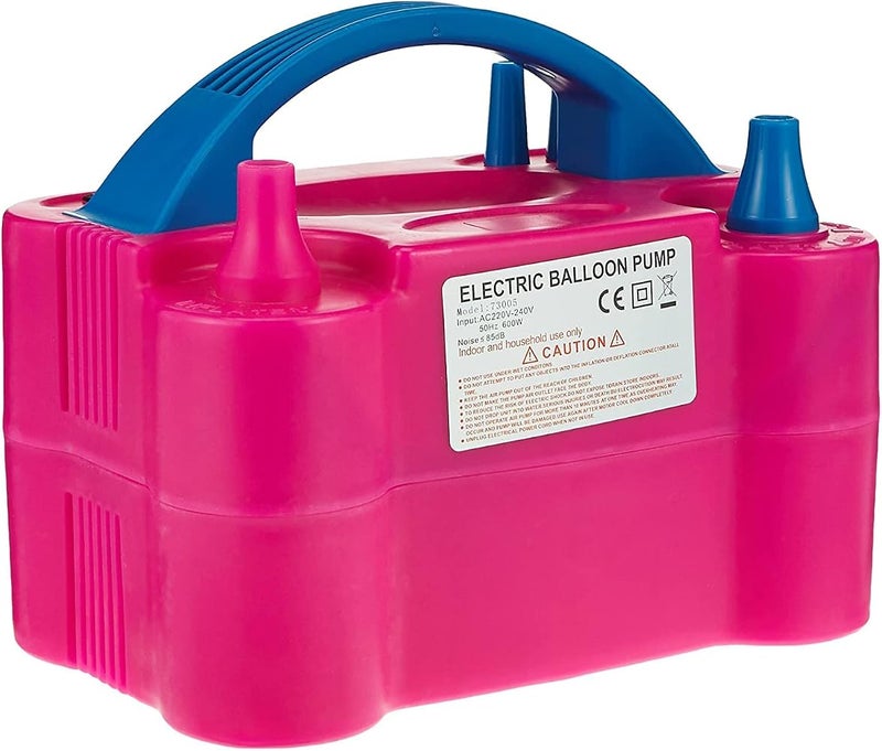 SHOWAY Electric Balloon Blower Air Pump Inflator Portable Dual Nozzle Party Machine - Image 1