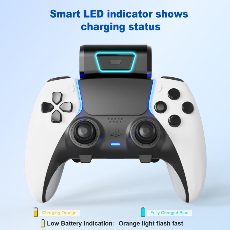 JOYTORN Rechargeable Battery Pack Compatible with PS5 Dualsense/Edge Controller,Play and Charge Kit for PlayStation 5 Controller,USB Type-C Charging Cable,+10 Hours of Battery Life,1 Pack - Image 3