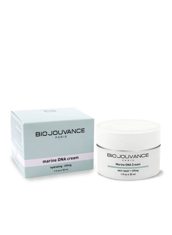 BIO JOUVANCE PARIS Marine Dna Cream 1Oz / 30Ml Hydrating | Lifting | Skin Repair | Promote Cell Renewal | Antiaging | Daily Facial Skin Care Treatment Regimen | Made In France  - Image 1