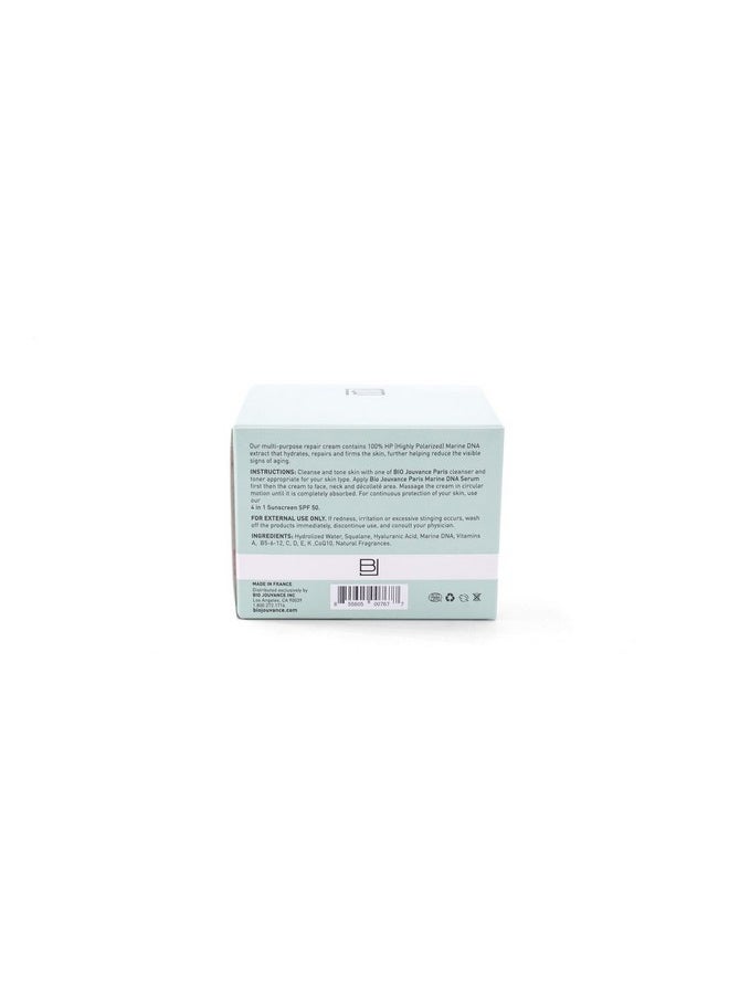 BIO JOUVANCE PARIS Marine Dna Cream 1Oz / 30Ml Hydrating | Lifting | Skin Repair | Promote Cell Renewal | Antiaging | Daily Facial Skin Care Treatment Regimen | Made In France  - Image 3