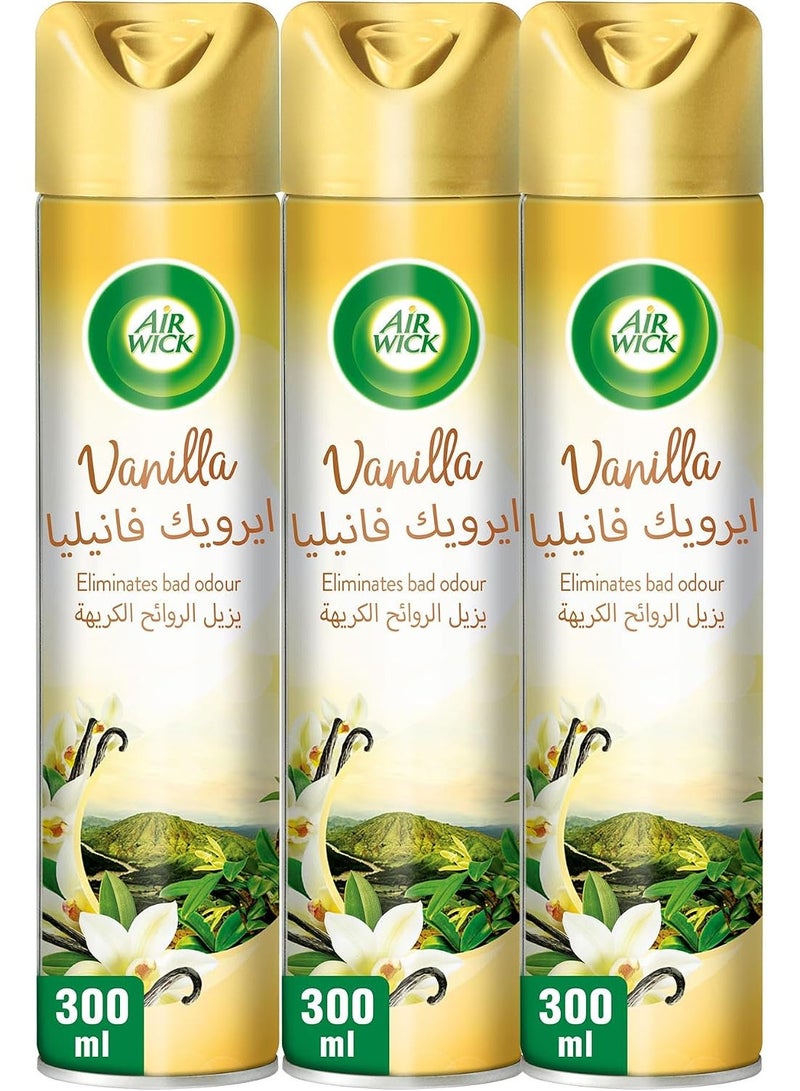 Air Wick Vanilla 6in1 Room Freshener To Eliminate Bad Odour- 3X300ml