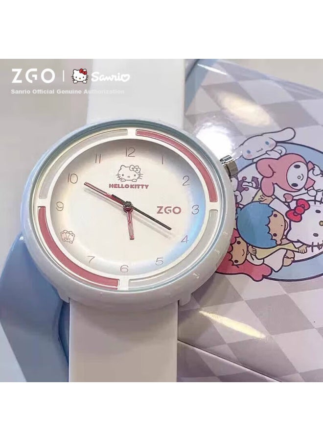 زجو Zgo ساعة للفتيات الطالبات، ساعة إلكترونية أنيقة من o Kitty لطالبات المدارس الإعدادية والثانوية، ساعة معصم رسمية مضادة للماء من Sanrio 2135 - Image 1