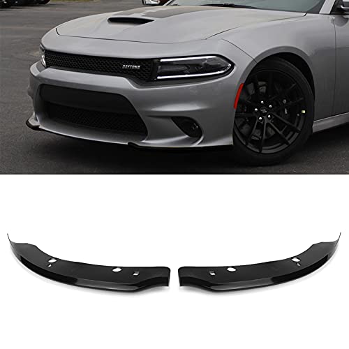 SPORTULI Front Bumper Lip Splitter Protector Replacement for 2015-2024 2025 Dodge Charger Scat Pack/SRT Models and 2019-2023 2024 GT/RT/SCAT Models - Image 1