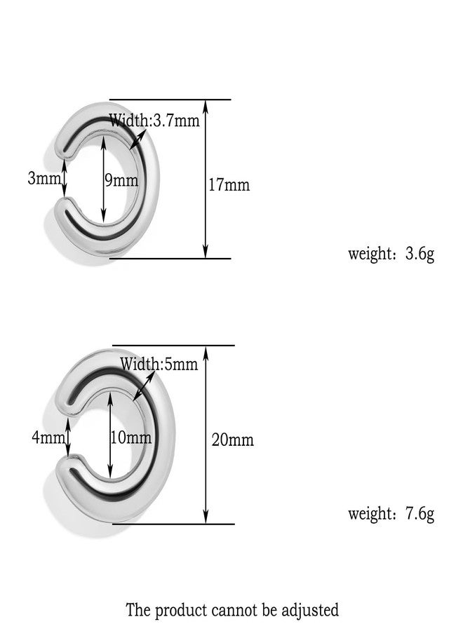 Obidos 14K Gold Plated Cubic Zirconia Sparkling Round Huggie Ear Cuff Gold Earrings for Women | Clip On Cartilage | Ear Cuffs for Non Pierced Ears Cartilage Earrings, Medium, Brass, Cubic Zirconia - Image 4