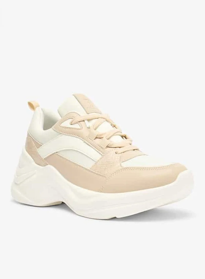 فلورا بيلا من شو إكسبرس سنيكرز نسائي برباط وكعب ويدج بكاحل منخفض