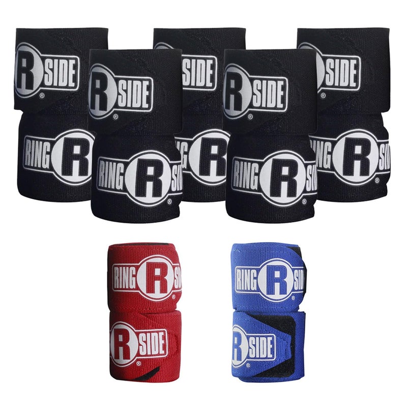 Ringside Pro Mexican Handwraps 5 Pair Pack Black - Image 2