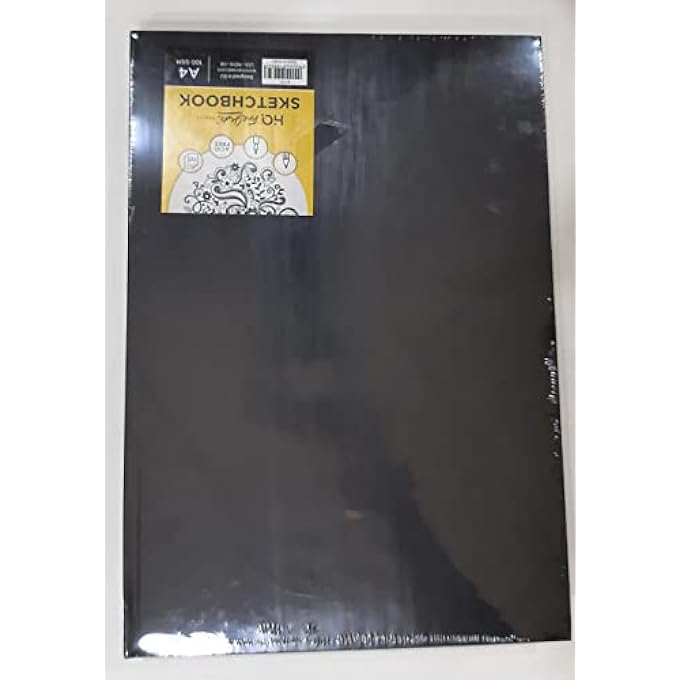 HQ NAVNEET A4 SKETCH BOOK, CASE BOUND, 110 SHEETS, 100 GSM – PREMIUM QUALITY PAPER FOR DRAWING & ART - Image 3