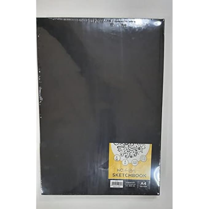 HQ NAVNEET A4 SKETCH BOOK, CASE BOUND, 110 SHEETS, 100 GSM – PREMIUM QUALITY PAPER FOR DRAWING & ART - Image 1
