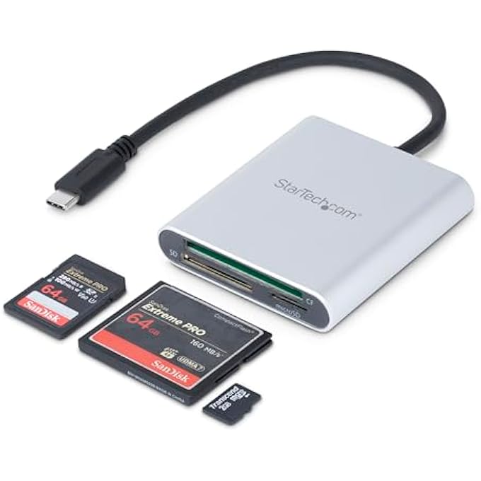Startech.com USB3.0 FLASH MEMORY MULTI-CARD READER/WRITER - BLACK SILVER - Image 1