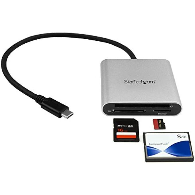 Startech.com USB3.0 FLASH MEMORY MULTI-CARD READER/WRITER - BLACK SILVER - Image 3
