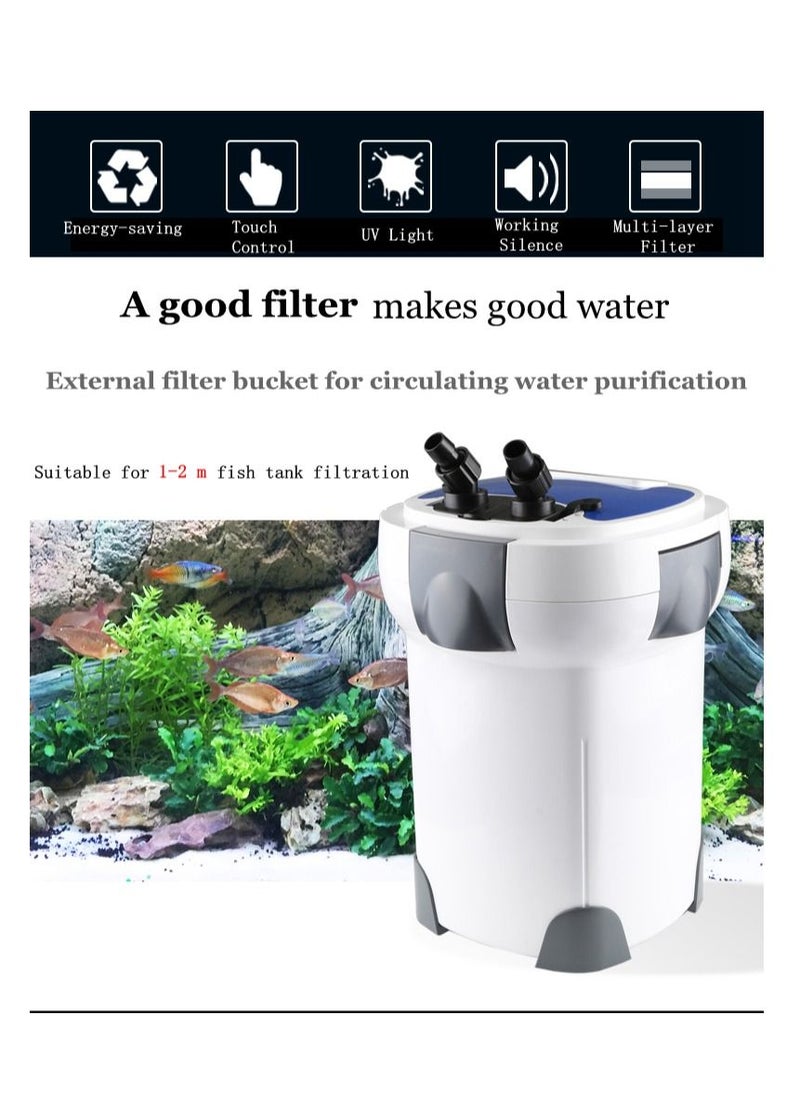 Sunsun - Sunsun HW-3000 UV 9W 5-Stage Aquarium External Canister Filter - Image 1