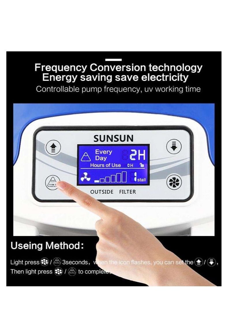Sunsun - Sunsun HW-3000 UV 9W 5-Stage Aquarium External Canister Filter - Image 1